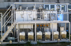 Water treatment system for trial operation (at Saijo Plant)