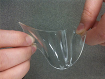 Transparent and elastic molding sheet