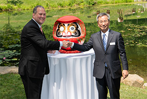 After drawing in an eye on a Daruma doll